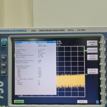Анализатор спектра Rohde & Schwarz FSU3 (демонстрационный) купить по низкой цене | МАКСПРОФИТ