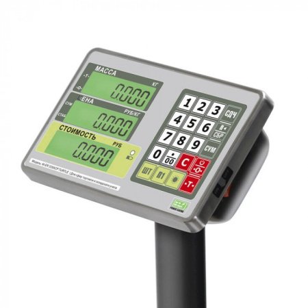 Торговые напольные весы M-ER 335 ACPU-60.10/20 "TURTLE" с расчетом стоимости LCD купить по низкой цене | МАКСПРОФИТ